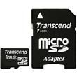 Pam. karta - Transcend 8 GB micro SDHC Class 2 + adaptér