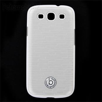 Bugatti Clip on Cover Premium Zadní Kryt White pro Samsung i9300 Galaxy S3