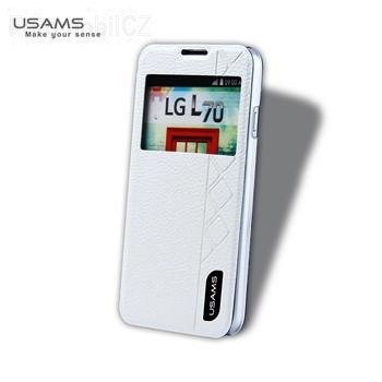 USAMS Starry Sky S-View Pouzdro White pro LG D320 L70