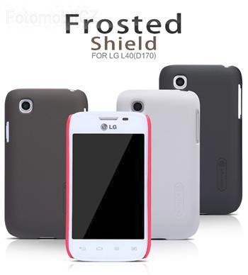 Nillkin Super Frosted Zadní Kryt + fólie Black pro LG D170 L40