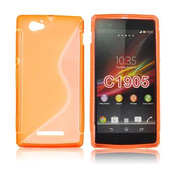 ForCell silkonové pouzdro kryt Lux S Orange pro Sony D5503 Z1 Compact