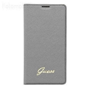 GUBBS5TOS Guess Tori Flip Pouzdro Silver pro Samsung G900 Galaxy S5