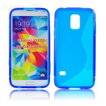 ForCell silkonové pouzdro kryt Lux S Blue tyrkysová pro Samsung G800 Galaxy S5 mini
