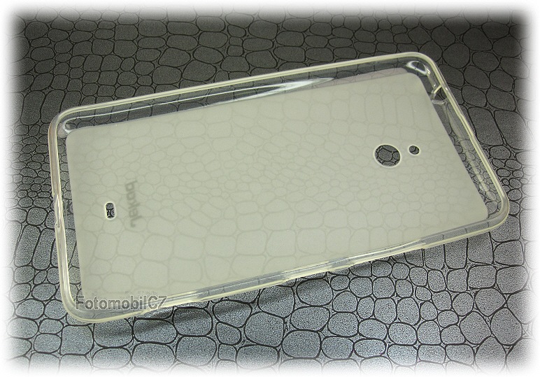 Silikonové pouzdro kryt JEKOD TPU + fólie White pro Nokia Lumia 1320