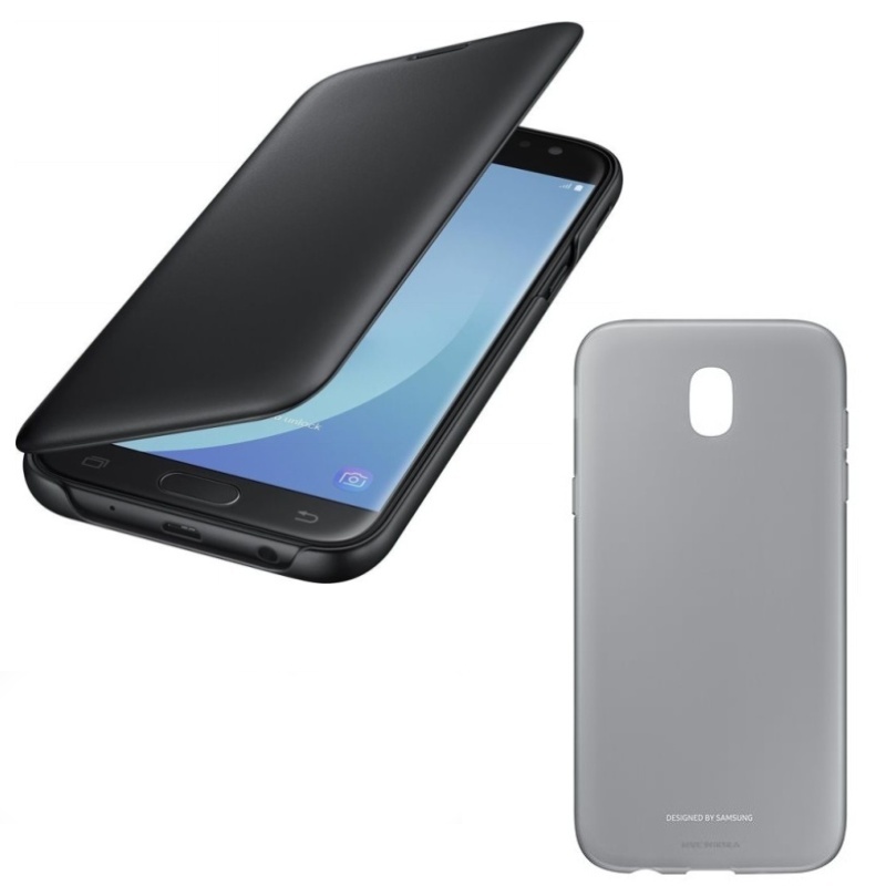 EF-WJ530CBE Samsung Folio Pouzdro Black pro Galaxy J5 2017 + ORIGINÁL silikonové pouzdro