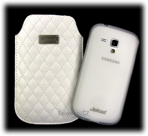 Silikonový kryt + Krusell pouzdro + fólie pro Samsung S7560 Galaxy Trend