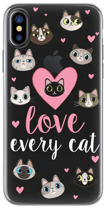 4-OK Cover 4-U TPU pouzdro iPhone X, Love