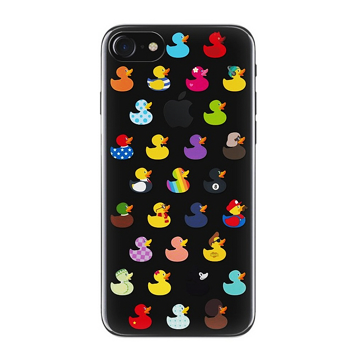 4-OK Cover 4-U silikonové TPU silikonové pouzdro pro IPhone 7 / 8 / SE 2020 / SE 2022, Ducks