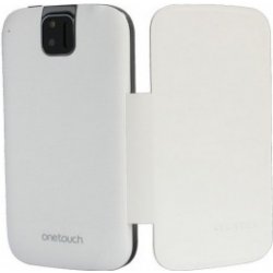 ALCATEL ONETOUCH 991 Flip pouzdro s logem, White
