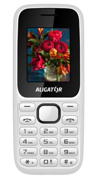 ALIGATOR D200 Dual sim bílo-černý + pouzdro