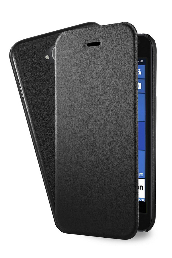 Azuri ultra thin flip pouzdro MS Lumia 650, Black