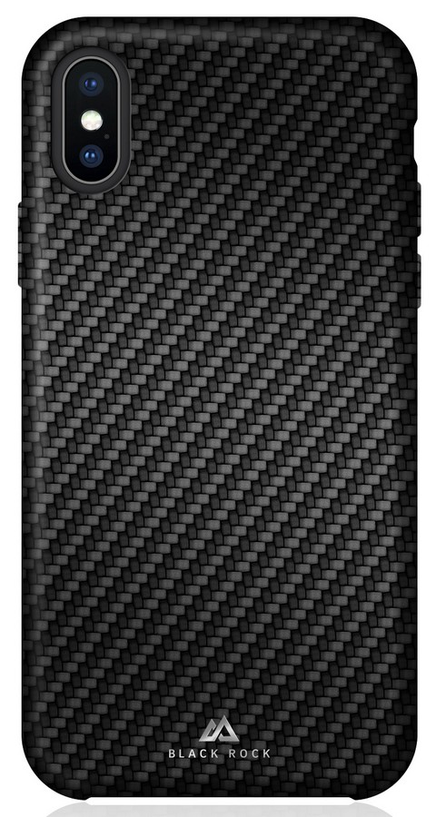 Pouzdro BR Flex Carbon Case iPhone XS Max - černé, + ochranné sklo