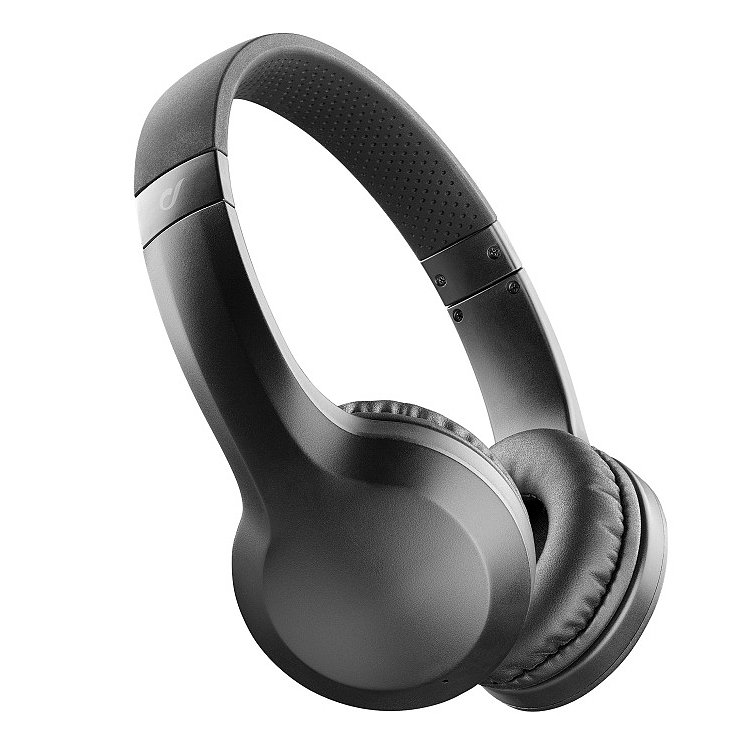 Bezdrátová sluchátka CELLULARLINE AKROS, AQL® certifikace, extra basy, černá