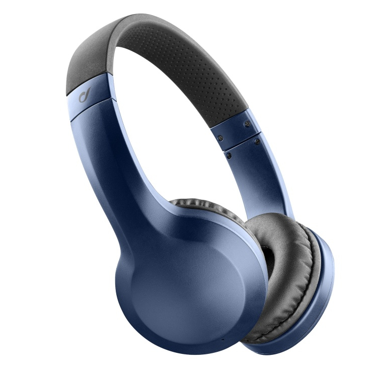 Bezdrátová sluchátka CELLULARLINE AKROS, AQL® certifikace, extra basy, modrá