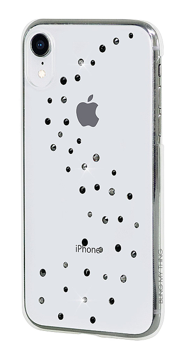 Zadní kryt Bling My Thing Milky Way Starry Night pro iPhone XR, krystaly Swarovski®, transparentní