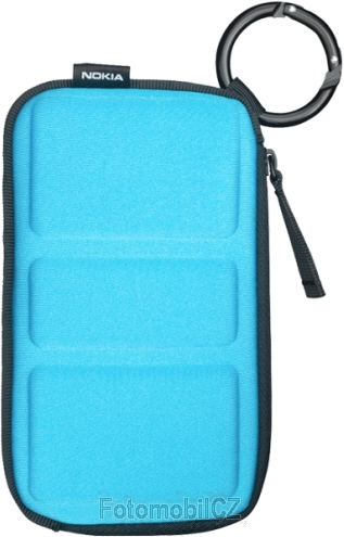 Originální neoprenové pouzdro na zip Nokia CP-529 Light Blue