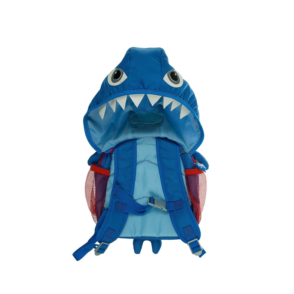 Dětský batoh MY DOODLES, motiv SHARK, s integrovanou odnímatelnou kapucí