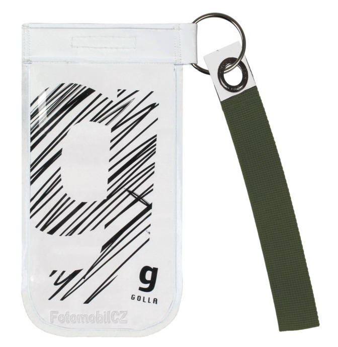 GOLLA univerzální pouzdro na mobil (XXL/3XL/4XL), průhledné okénko, poutko, Dario G1384, white - kolekce 2013