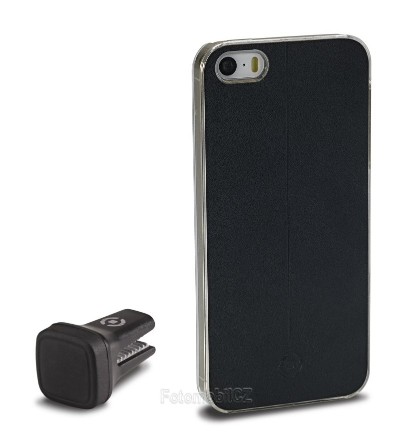 Magnetický držák + kryt CELLY Smart Drive pro iPhone 5 / 5S / SE