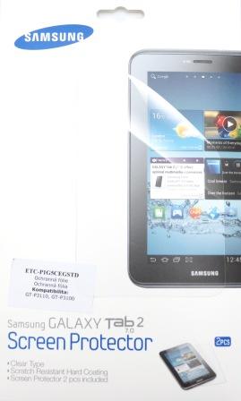 ETC-P1G5CE Samsung Galaxy Tab 2, 7.0 (P3100 / P3110) Originální Folie (EU Blister) 2 kusy