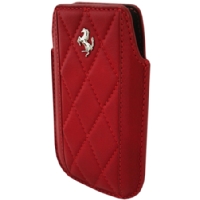 FEMAIPRE Ferrari Maranello Kožené Pouzdro Red pro IPhone 4, 4S