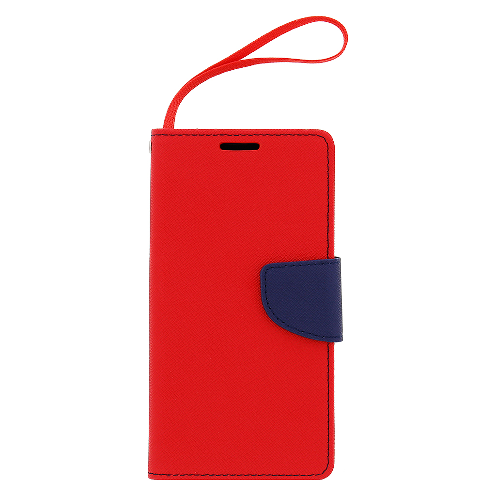 Fancy Diary Book Pouzdro Red/Navy pro Samsung J500 Galaxy J5