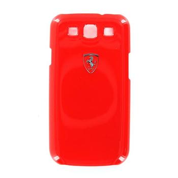 FESIHCS3RE Ferrari Zadní Kryt Metallic Red Scuderia pro Samsung i9300 Galaxy S3