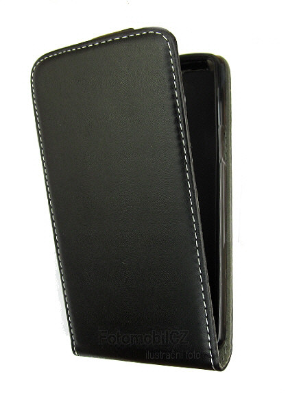 Pouzdro Slim Flip Flexi Black pro Huawei Y6