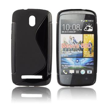 ForCell silkonové pouzdro kryt Lux S Black pro HTC Desire 500
