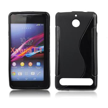 ForCell silkonové pouzdro kryt Lux S Black pro Sony D2005 / D2105 Xperia E1 / Dual