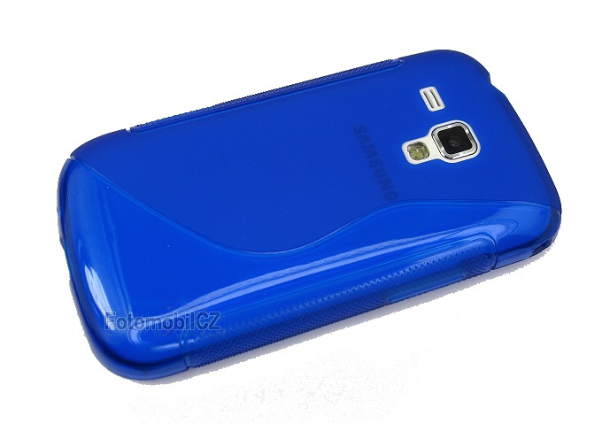 Silkonové pouzdro kryt Lux S Blue pro Samsung S7560, S7562, S7580, S7582 Galaxy Trend + fólie na displej