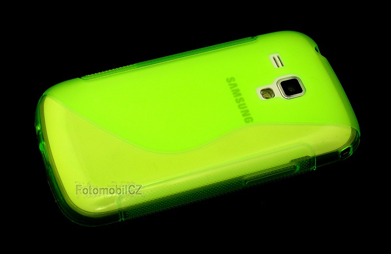 Silkonové pouzdro kryt Lux S Green pro Samsung S7560, S7562, S7580, S7582 Galaxy Trend + fólie na displej
