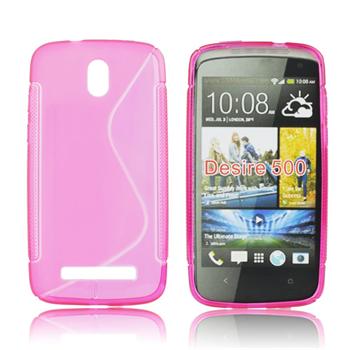 ForCell silkonové růžové pouzdro kryt Lux S Pink pro HTC Desire 500