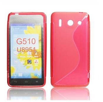 ForCell silkonové pouzdro kryt Lux S Red pro Huawei Ascend G510