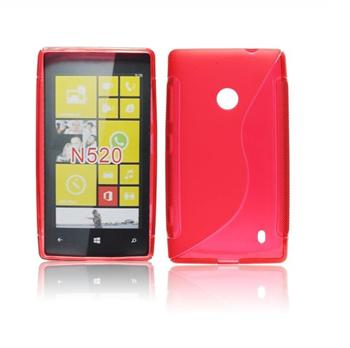ForCell silkonové pouzdro kryt Lux S Red pro Nokia Lumia 520