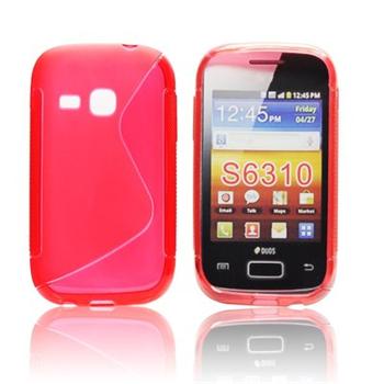 ForCell silkonové pouzdro kryt Lux S Red pro Samsung S6310 Galaxy Young