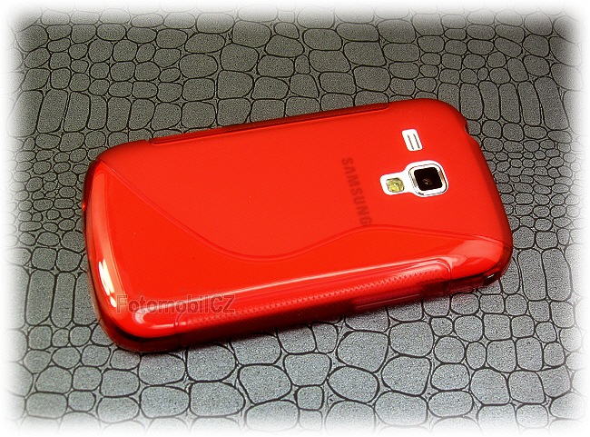 Siilkonové pouzdro kryt Lux S Red pro Samsung S7560, S7562, S7580, S7582 Galaxy Trend
