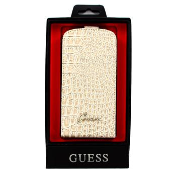 GUFLS3CRB Guess Croco Beige Flip Pouzdro pro Samsung i9300 Galaxy S3