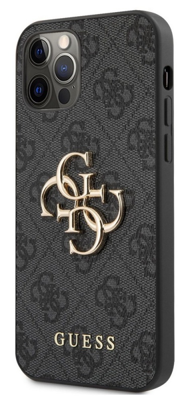 Pouzdro Guess Big 4G Metal Logo Case iPhone 12/12 Pro,šedé