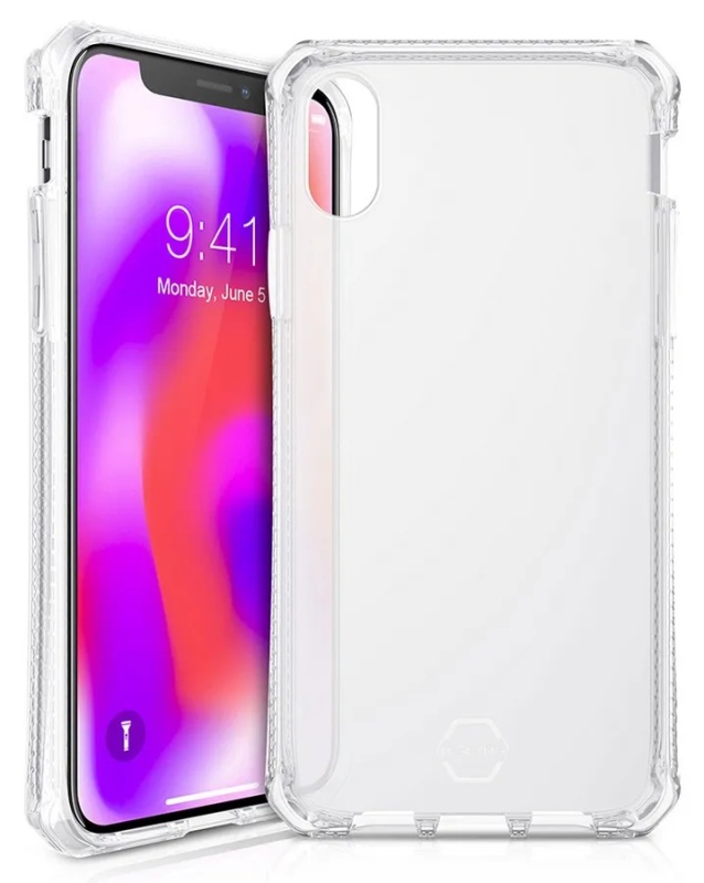Odolné silikonové pouzdro ITSKINS Spectrum 2m iPhone XR, Clear