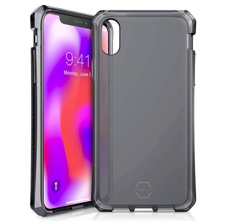 Odolné silikonové pouzdro ITSKINS Spectrum 2m Black pro iPhone XS Max + ochranné sklo