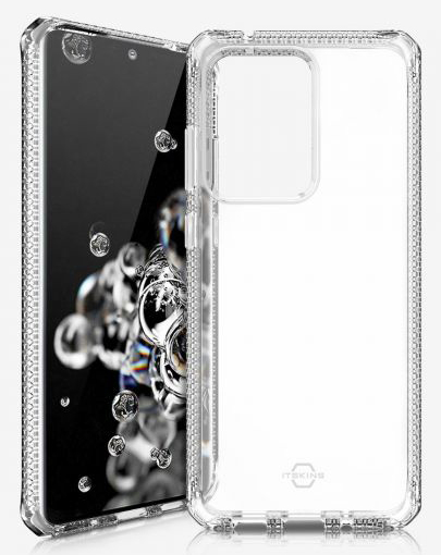 Odolné silikonové pouzdro ITSKINS Spectrum gel 2m Drop pro Galaxy S20 Ultra, Clear