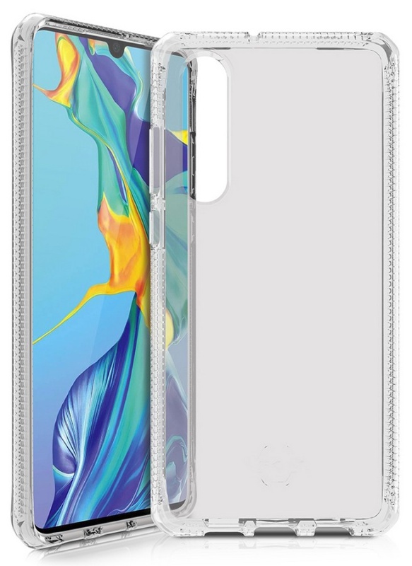 Odolné silikonové pouzdro ITSKINS Spectrum gel 2m Drop pro Huawei P30, Clear