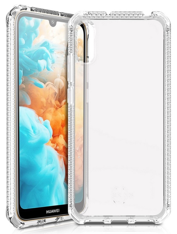 Odolné silikonové pouzdro ITSKINS Spectrum gel 2m Drop pro Huawei Y6 2019, Clear