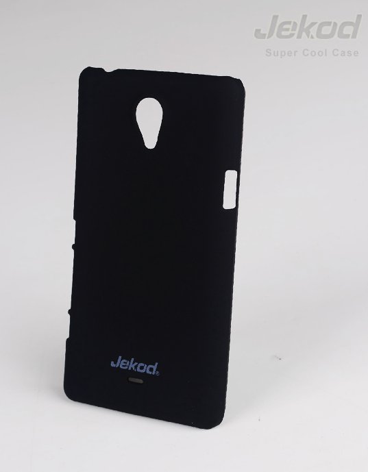 JEKOD Super Cool pouzdro kryt Black + fólie pro Sony Xperia T LT30i