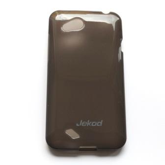 Silikonové pouzdro kryt JEKOD TPU + fólie Black pro HTC Desire VC