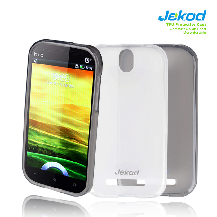 Silikonové pouzdro kryt JEKOD TPU + fólie Black pro HTC ONE SV