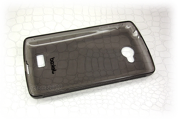 Silikonové pouzdro kryt JEKOD TPU + fólie Black pro LG D390n F60