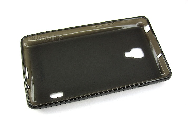 Silikonové pouzdro kryt JEKOD TPU + fólie Black pro LG P710 Optimus L7 II