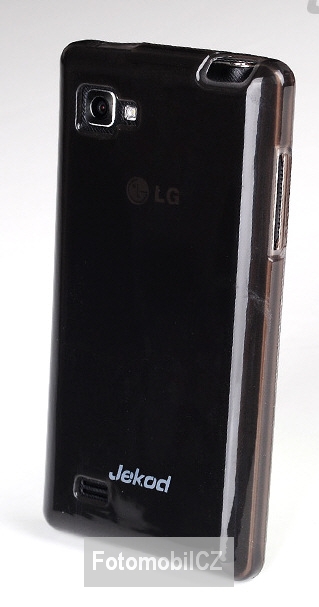 Silikonové pouzdro kryt JEKOD TPU + fólie Black pro LG P880 4X HD